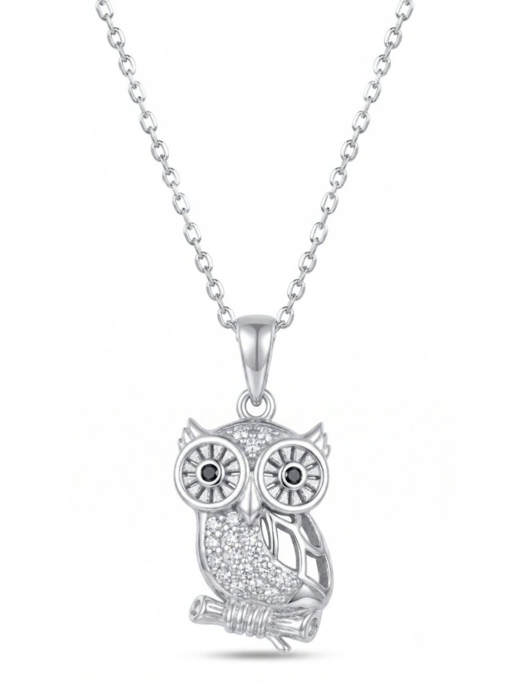 Owl Necklace - 925 Sterling Silver Charmed Aroma Fall Nature 2020